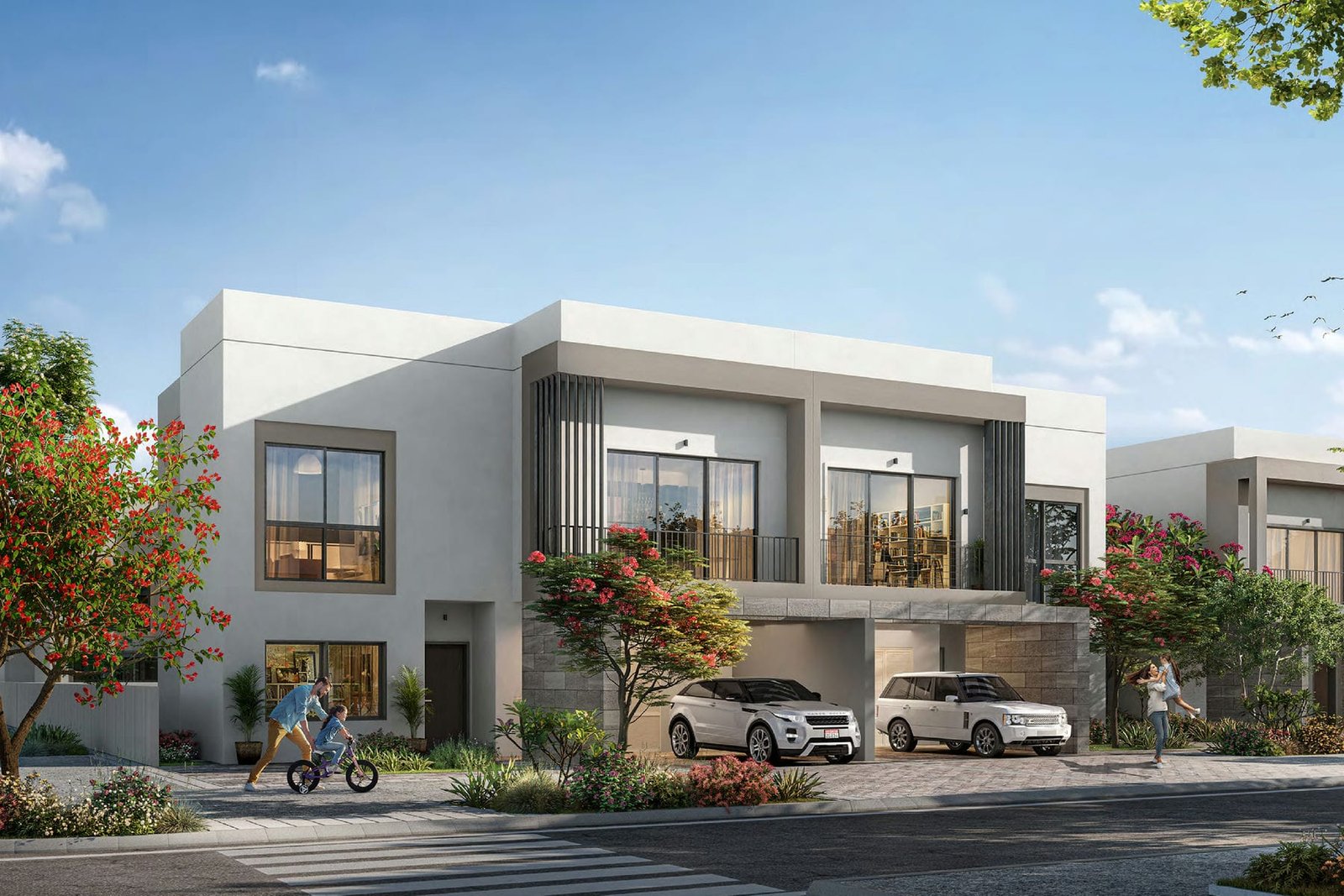 Yas Acres The Magnolias gated community with parks and premium family living spaces in Abu Dhabi