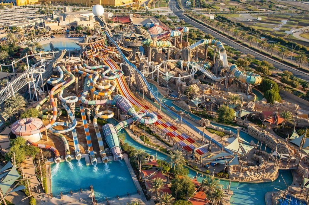 Waterfront lifestyle at North Bay Yas Acres featuring marina, retail, dining, and premium community amenities